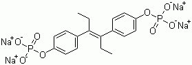 structure of CAS# 4719-75-9, Tetrasodium fosfestrol;Fosfestrol tetrasodium salt; Stilbestrol diphosphate sodium; (E)-4,4'-(1,2-Diethyl-1,2-ethenediyl)bisphenol bis(dihydrogen phosphate) tetrasodium salt
