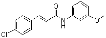 结构式 CAS# 472981-92-3, 3-(4-氯苯基)-N-(3-甲氧基苯基)-2-丙烯酰胺