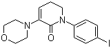 结构式 CAS# 473927-69-4, 1-(4-碘苯基)-3-吗啉基-5,6-二氢吡啶-2(1H)-酮