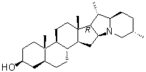 结构式 CAS# 474-08-8, 垂茄次碱