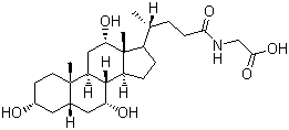 structure of CAS# 475-31-0, Glycocholic acid;3a,7a,12a-Trihydroxy-5b-cholan-24-oic acid N-(carboxymethyl)amide; Cholylglycine; N-(3-alpha,7-alpha,12-alpha-Trihydroxycholan-24-oyl)glycine