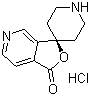 结构式 CAS# 475152-16-0, 螺[呋喃并[3,4-c]吡啶-3(1H),4'-哌啶]-1-酮盐酸盐