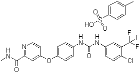 structure of CAS# 475207-59-1, Sorafenib tosylate