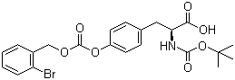 Boc-O-(2-bromo-Cbz)-L-Tyrosine molecular structure (CAS 47689-67-8)