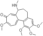 structure of CAS# 477-30-5, Demecolcine;N-Deacetyl-N-methylcolchicine