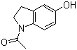结构式 CAS# 4770-32-5, 1-(5-羟基-1-吲哚啉)乙酮