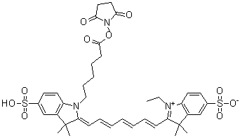 Cy7 (Cyanine 7) molecular structure (CAS 477908-53-5)