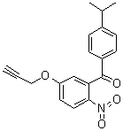 (4-Isopropylphenyl)(2-nitro-5-(propargyloxy)phenyl)methanone molecular structure (CAS 478965-00-3)