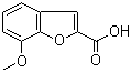 7-甲氧基苯并呋喃-2-甲酸分子结构 (CAS 4790-79-8)