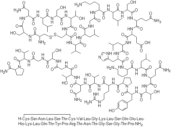 structure of CAS# 47931-85-1, Calcitonin salmon;Thyrocalcitonin