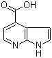 结构式 CAS# 479553-01-0, 1H-吡咯并[2,3-b]吡啶-4-甲酸