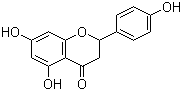 结构式 CAS# 480-41-1, 柚皮素; 4',5,7-三羟基黄烷酮