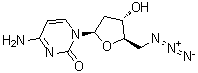 5'-Azido-2',5'-dideoxycytidine molecular structure (CAS 4803-88-7)