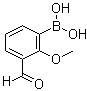结构式 CAS# 480424-49-5, (3-甲酰基-2-甲氧基苯基)硼酸