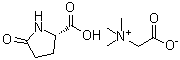 5-Oxo-L-proline, compd. with betaine (1:1) molecular structure (CAS 4810-57-5)