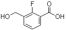 2-Fluoro-3-(hydroxymethyl)benzoic acid molecular structure (CAS 481075-37-0)