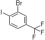 2-Bromo-1-iodo-4-trifluoromethylbenzene molecular structure (CAS 481075-58-5)