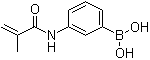 结构式 CAS# 48150-45-4, 3-甲基丙烯酰胺基苯硼酸