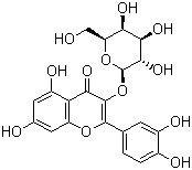 Hyperoside molecular structure (CAS 482-36-0)