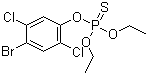 结构式 CAS# 4824-78-6, 乙基溴硫磷