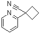 结构式 CAS# 485828-46-4, 1-(2-吡啶基)环丁烷甲腈