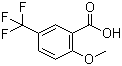 2-Methoxy-5-(trifluoromethyl)benzoic acid molecular structure (CAS 4864-01-1)