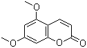 5,7-二甲氧基香豆素分子结构 (CAS 487-06-9)