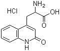 DL-3-(1,2-Dihydro-2-oxo-quinoline-4-yl)alanine hydrochloride molecular structure (CAS 4876-14-6)