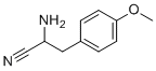 2-Amino-3-(4-methoxyphenyl)propanenitrile molecular structure (CAS 488152-08-5)