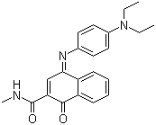 4-[[4-(Diethylamino)phenyl]imino]-1,4-dihydro-N-methyl-1-oxo-2-naphthalenecarboxamide molecular structure (CAS 4899-82-5)