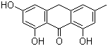 Emodin anthrone molecular structure (CAS 491-60-1)