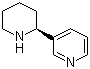 结构式 CAS# 494-52-0, L-(-)-假木贼碱; (-)-2-(3'-吡啶基)哌啶