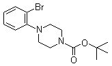 4-(2-溴苯基)哌嗪-1-羧酸叔丁酯分子结构 (CAS 494773-35-2)