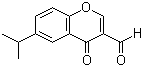 structure of CAS# 49619-58-1, 3-Formyl-6-isopropylchromone;6-Isopropyl-4-oxo-4H-1-benzopuran-3-carboxaldehyde