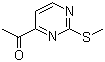 structure of CAS# 496863-48-0, 4-Acetyl-2-methylthiopyrimidine;1-[2-(Methylthio)pyrimidin-4-yl]ethanone