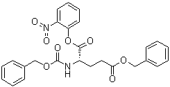 结构式 CAS# 49689-66-9, N-[(苯基甲氧基)羰基]-L-谷氨酸 1-(2-硝基苯基) 5-(苄基)酯