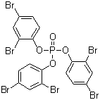 Tris(2,4-Dibromo-phenyl) phosphate molecular structure (CAS 49690-63-3)