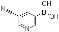 结构式 CAS# 497147-93-0, 5-氰基吡啶-3-硼酸