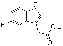 结构式 CAS# 497258-29-4, (5-氟-1H-吲哚-3-基)乙酸甲酯