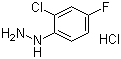 2-Chloro-4-fluorophenylhydrazine hydrochloride molecular structure (CAS 497959-29-2)
