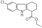 6-Chloro-2,3,4,9-tetrahydro-1H-carbazole-1-carboxylic acid ethyl ester molecular structure (CAS 49844-36-2)