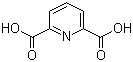结构式 CAS# 499-83-2, 吡啶-2,6-二甲酸; 2,6-吡啶二甲酸