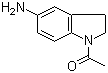 结构式 CAS# 4993-96-8, 1-乙酰基-5-氨基-2,3-二氢吲哚