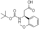 (betaS)-beta-[[(1,1-Dimethylethoxy)carbonyl]amino]-2-methoxybenzenepropanoic acid molecular structure (CAS 499995-76-5)