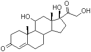 Hydrocortisone molecular structure (CAS 50-23-7)