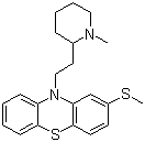 Thioridazine molecular structure (CAS 50-52-2)