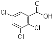 2,3,5-Trichlorobenzoic acid molecular structure (CAS 50-73-7)
