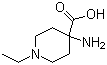 structure of CAS# 500756-05-8, 4-Amino-1-ethyl-4-piperidinecarboxylic acid