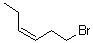 structure of CAS# 5009-31-4, (Z)-1-Bromo-3-hexene;Z-1-Bromohex-3-ene; cis-1-Bromo-3-hexene; cis-3-Hexenyl bromide