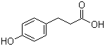 structure of CAS# 501-97-3, 3-(4-Hydroxyphenyl)propionic acid;p-Hydroxyphenyl-propionic acid